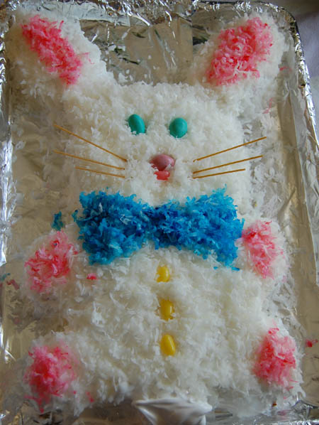 easter bunny cake. Easter bunny cake