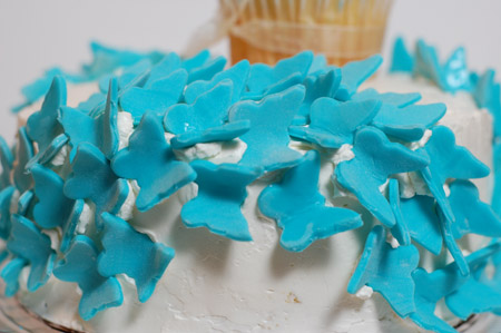 fondant butterfly birthday cake