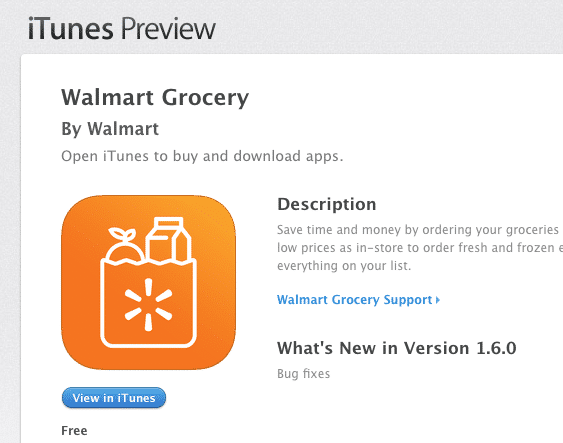 Is there a way to get a price list for the Wal-Mart grocery store?